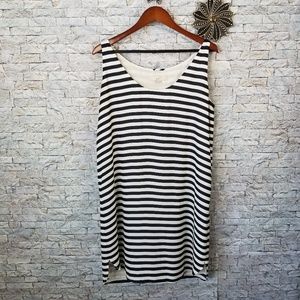 Ann Taylor Loft Nautical Stripe Dress Size Large